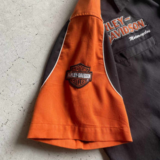00's Harley-Davidson コットン オープンカラー S/S シャツ