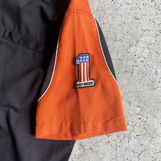 00's Harley-Davidson コットン オープンカラー S/S シャツ