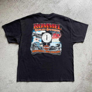 Harley Davidson "ROMMEL" 両面プリント Tシャツ
