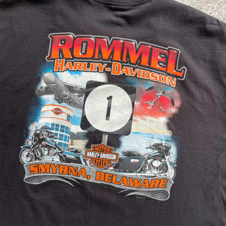 Harley Davidson "ROMMEL" 両面プリント Tシャツ
