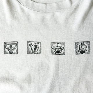 90's "made in USA" LEE マッスル プリント Tシャツ