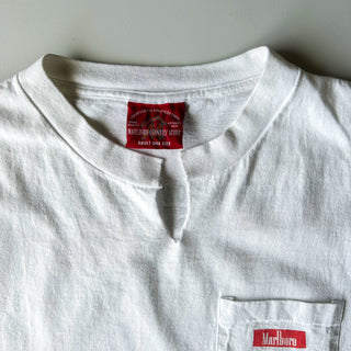 90's "made in USA" Marlboro sleeve less "COWBOYS STILL... KICK BACK'' ボロ 両面プリント Tシャツ