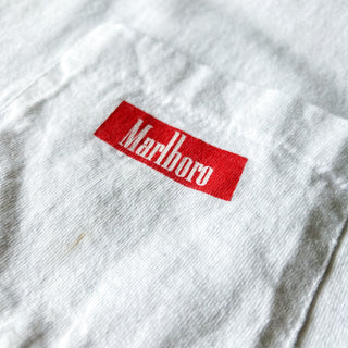 90's "made in USA" Marlboro sleeve less "COWBOYS STILL... KICK BACK'' ボロ 両面プリント Tシャツ