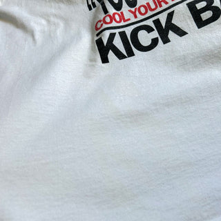 90's "made in USA" Marlboro sleeve less "COWBOYS STILL... KICK BACK'' ボロ 両面プリント Tシャツ