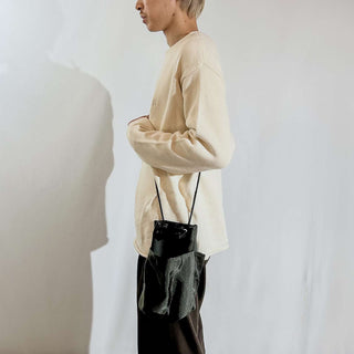 NL ニール  Jacob ナイロン 2way 巾着バッグ (モスグリーン)