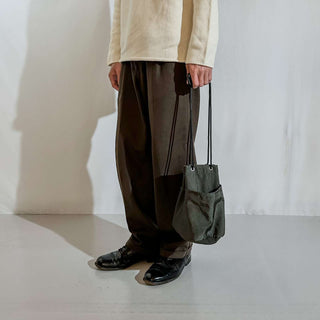 NL ニール  Jacob ナイロン 2way 巾着バッグ (モスグリーン)