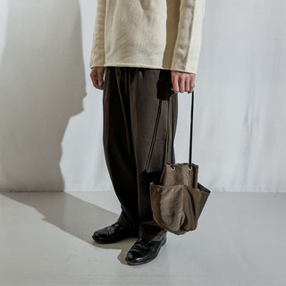 NL ニール  Jacob ナイロン 2way 巾着バッグ (ブラウン)