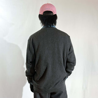 90's PENGUIN SPORT グレー ニット カーディガン