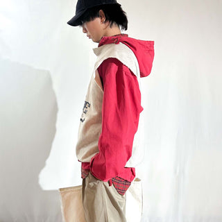 90's～ "YALE" ボロ リバースウィーブタイプ カットオフ カレッジ プリント スウェット シャツ