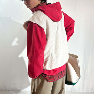 90's～ "YALE" ボロ リバースウィーブタイプ カットオフ カレッジ プリント スウェット シャツ