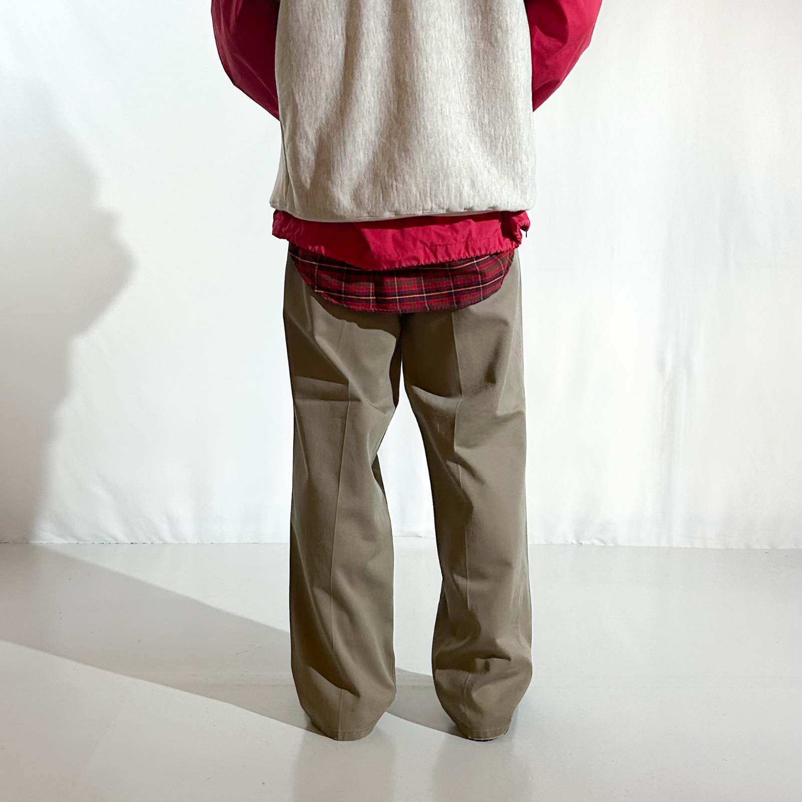 90's~ Calvin Klein Khakis カーキ 2タック チノ パンツ