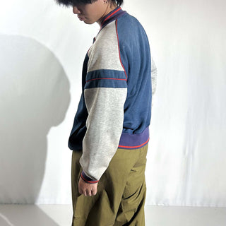 80's NIKE ペンキ ボロ フルジップ ブルゾンタイプ スウェット シャツ