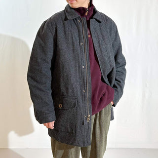 90's～00's ORVIS ハンティングタイプ ダブルジップ メルトン ウール ジャケット
