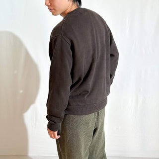00's HAGGAR ブラウン アーガイルチェック コットン ニット セーター