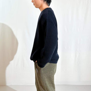 00's L.L.Bean リブ編み コットン ニット セーター