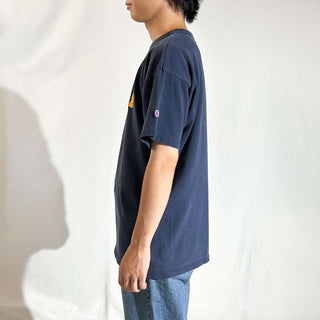 90's "made in USA" champion "MICHIGAN" 短丈 カレッジ プリント Tシャツ