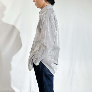 90's～ OLD RALPH LAUREN "YARMOUTH" ストライプ ボタンダウン L/Sシャツ