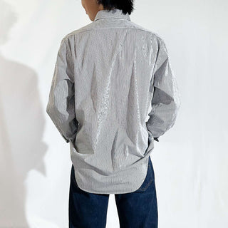 90's～ OLD RALPH LAUREN "YARMOUTH" ストライプ ボタンダウン L/Sシャツ