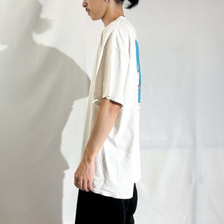 90's "made in USA" JENSEN "ST.SIMONS LIGHTHOUSE-1872" 両面プリント Tシャツ