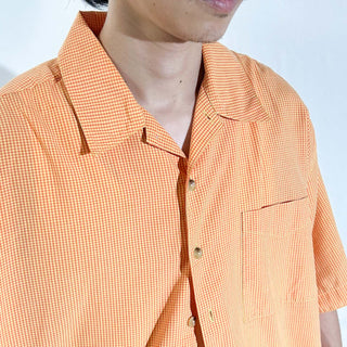 00's EXIT チェック オープンカラー S/Sシャツ