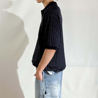 90's "made in ITALY" Bobby Jones ストライプ S/Sポロシャツ