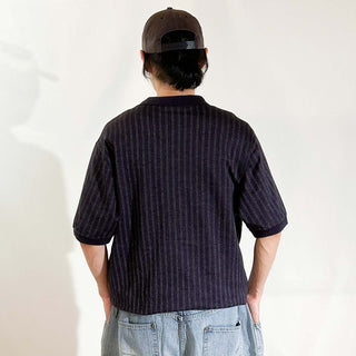 90's "made in ITALY" Bobby Jones ストライプ S/Sポロシャツ