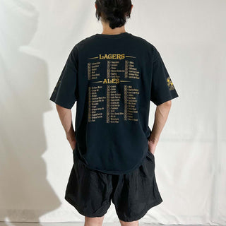 00's GILDAN "The Beeriodic Table" パロディ プリント Tシャツ