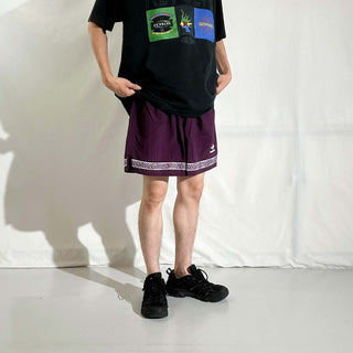 90's "made in USA" UMBRO ワインレッド ドローコード ナイロン ショーツ