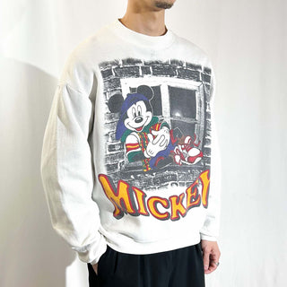 90's Mickey HIPHOP キャラクター スウェット シャツ