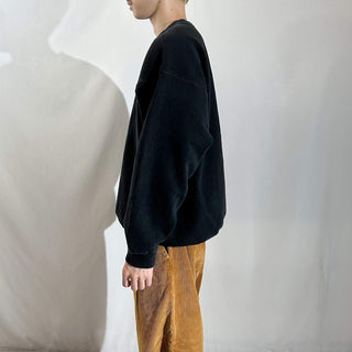 90's～00's ブラック 無地 スウェット シャツ