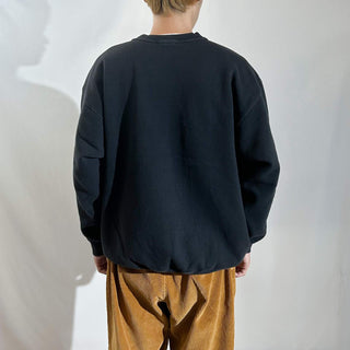 90's～00's ブラック 無地 スウェット シャツ