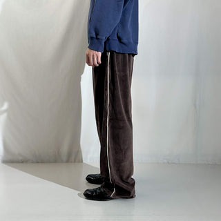 90's～00's ROUNDTREE&YORKE ブラウン ベロア イージー パンツ