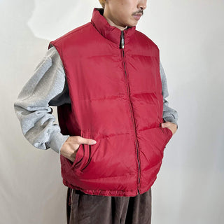 90's WIND RIVER ドローコード コーデュロイ リバーシブル ダウン ベスト