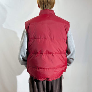 90's WIND RIVER ドローコード コーデュロイ リバーシブル ダウン ベスト