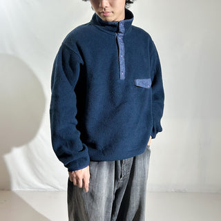 90's "made in USA" Patagonia ダークネイビー スナップT フリース プルオーバー ジャケット