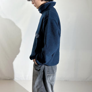 90's "made in USA" Patagonia ダークネイビー スナップT フリース プルオーバー ジャケット