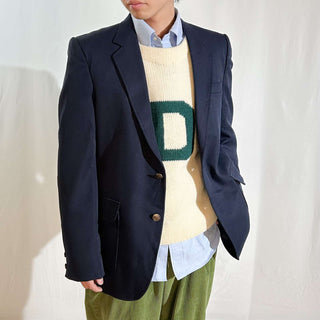 90's VARSITY ATHLETIC "Vintage Lettered Sweater Sampling" ダートマス ボートネック ウール ニット セーター