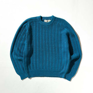 90's St. John's Bay リネン×コットン ドリフタータイプ ニット セーター