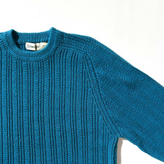 90's St. John's Bay リネン×コットン ドリフタータイプ ニット セーター