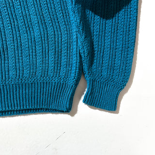 90's St. John's Bay リネン×コットン ドリフタータイプ ニット セーター