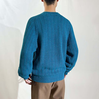 90's St. John's Bay リネン×コットン ドリフタータイプ ニット セーター