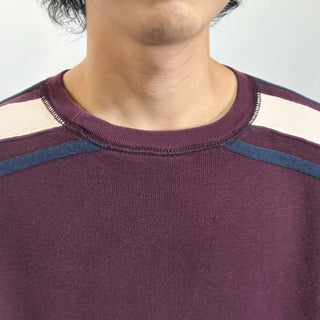 00's OLD GAP バーガンディ ライン ニット セーター ニットソー