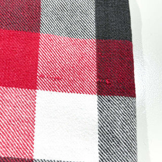 80's FIVE BROTHER ブロック チェック L/S ネルシャツ(レッド×ブラック×ホワイト)