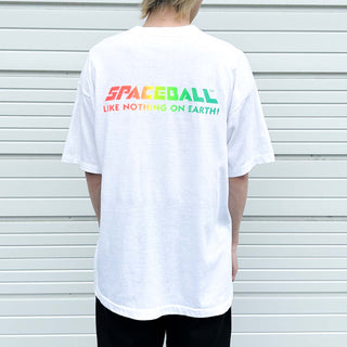 90's "SPACEBALL" 宇宙 両面プリント Tシャツ