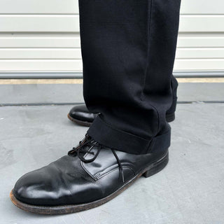 90's "Dominican Republic" DOCKERS khakis ブラック リネン×コットン 2タック パンツ