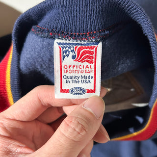 90's "made in USA" official sports wear "Mustang" FORD リブ切替 ドルマンスリーブ 企業 スウェット シャツ