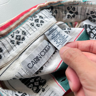 00's CABIN CREEK ネイティブ 総柄 S/Sシャツ