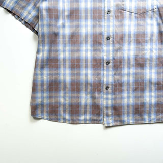 00's NIKE ACG オンブレ風 チェック レギュラーカラー S/Sシャツ