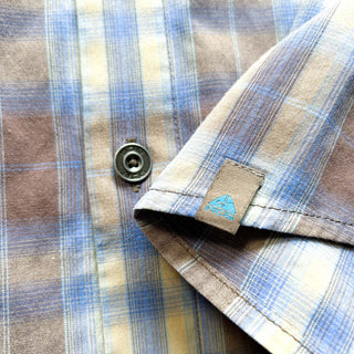 00's NIKE ACG オンブレ風 チェック レギュラーカラー S/Sシャツ