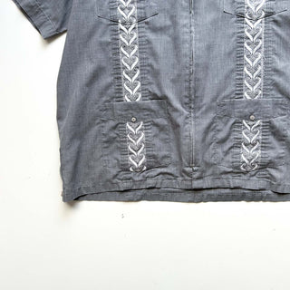 90's GUAYABERA キューバ フルジップ S/Sシャツ